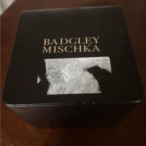NIB Badgley Mischka Silver Crystal Watch